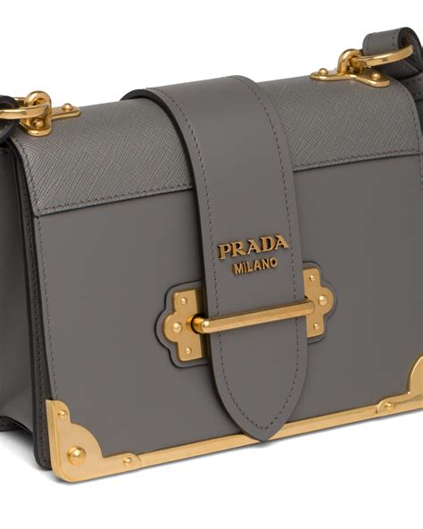 prada cahier two tone|Leather Prada Cahier Bag.